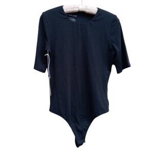 Everlane black short sleeve bodysuit sz M (E65)